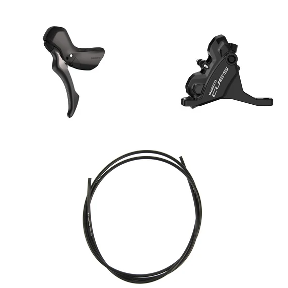 SHIMANO CUES U6030 Mono Flatmount Discless Lewa dźwignia i zacisk przedni