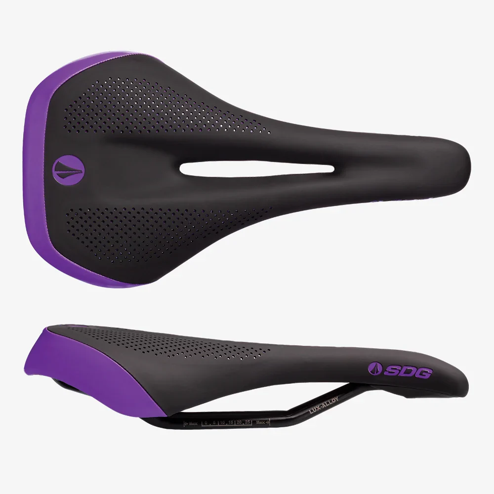 Siodełko damskie SDG ALLURE V2 Lux-Alloy Rails Black/Purple