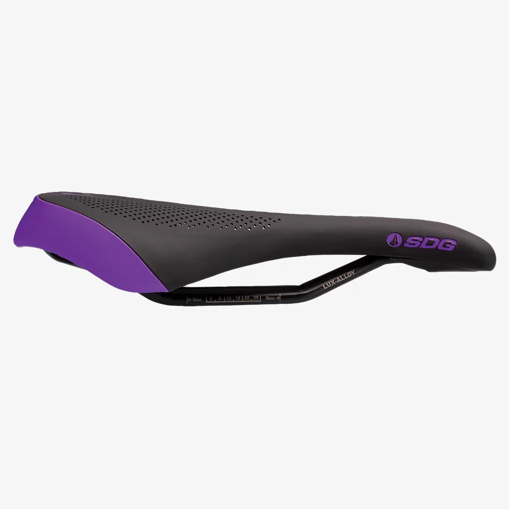 Siodełko damskie SDG ALLURE V2 Lux-Alloy Rails Black/Purple