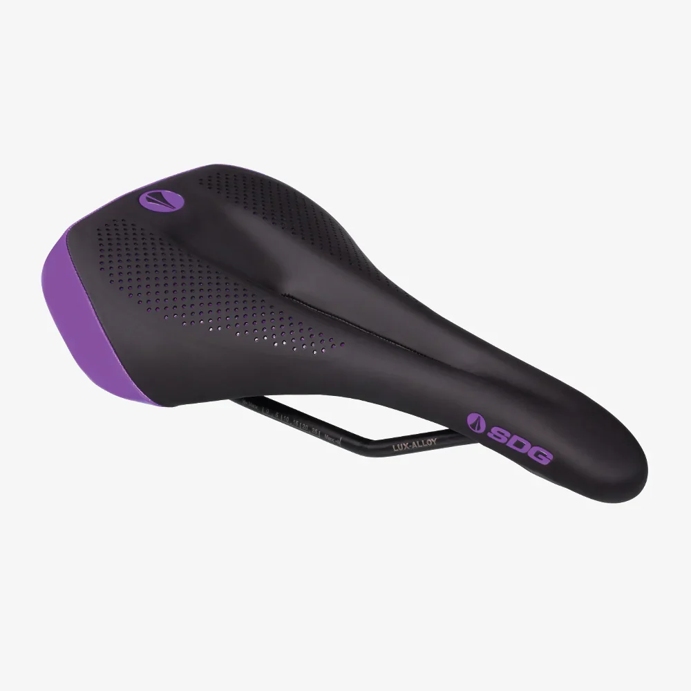 Siodełko damskie SDG ALLURE V2 Lux-Alloy Rails Black/Purple