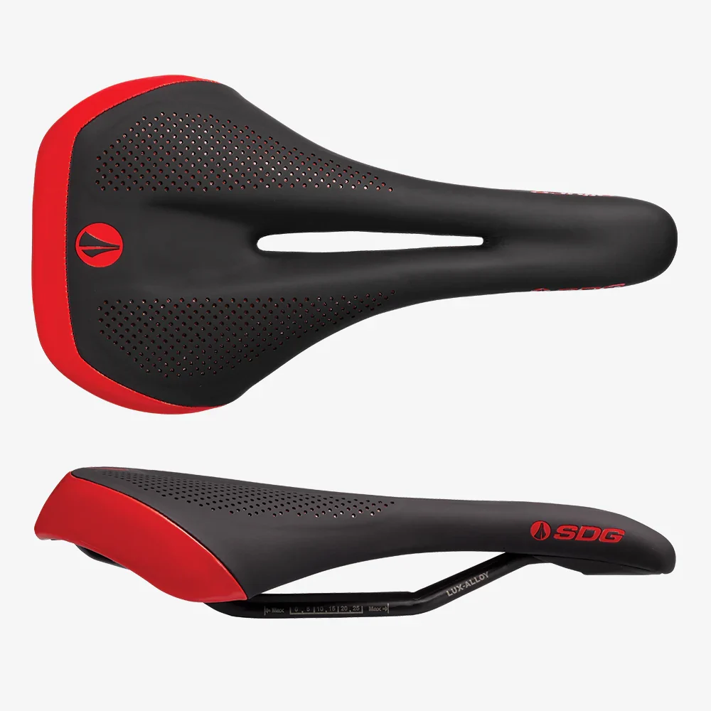 Siodełko damskie SDG ALLURE V2 Lux-Alloy Rails Black/Red