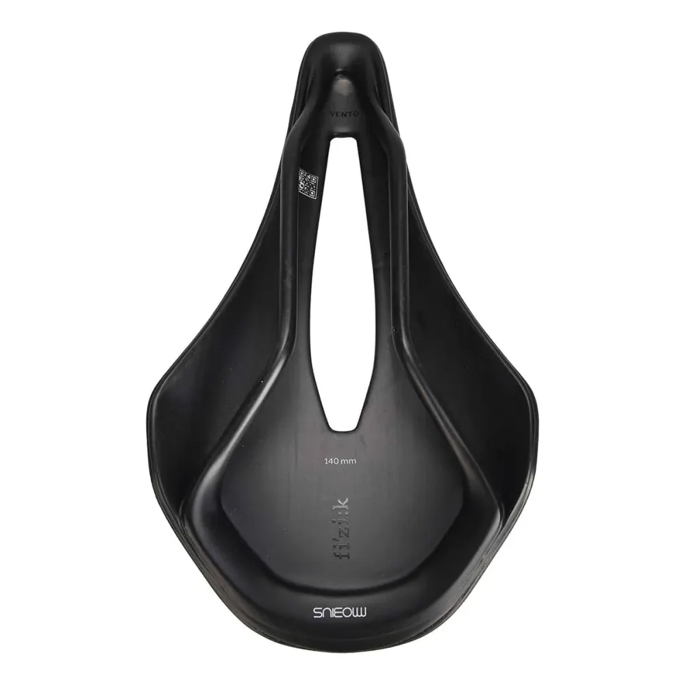 Siodełko FIZIK VENTO ARGO 00 140 mm z karbonowymi szynami Mobius Black