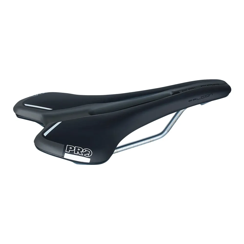 Siodełko PRO FALCON 142 mm szyny chromoly czarne