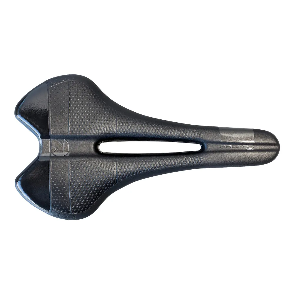 Siodełko PRO FALCON GEL142mm z szynami ze stali nierdzewnej, czarne