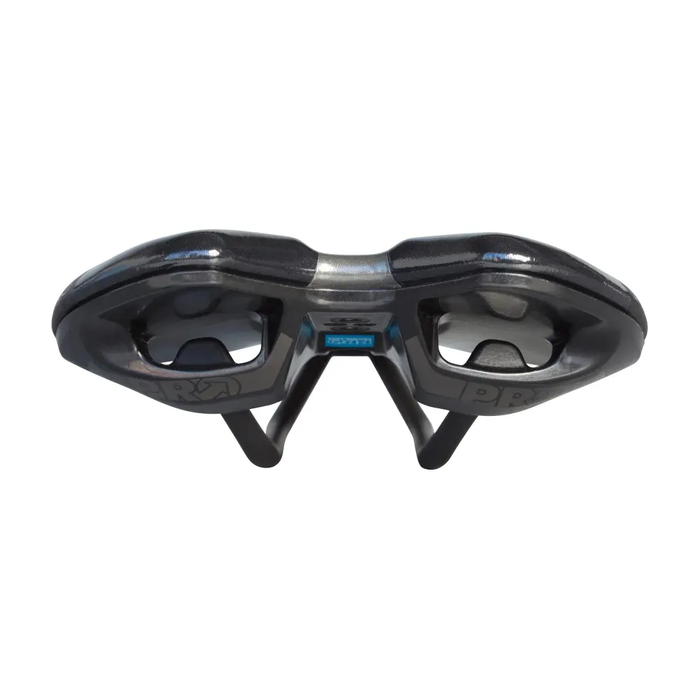 Siodełko PRO FALCON GEL142mm z szynami ze stali nierdzewnej, czarne