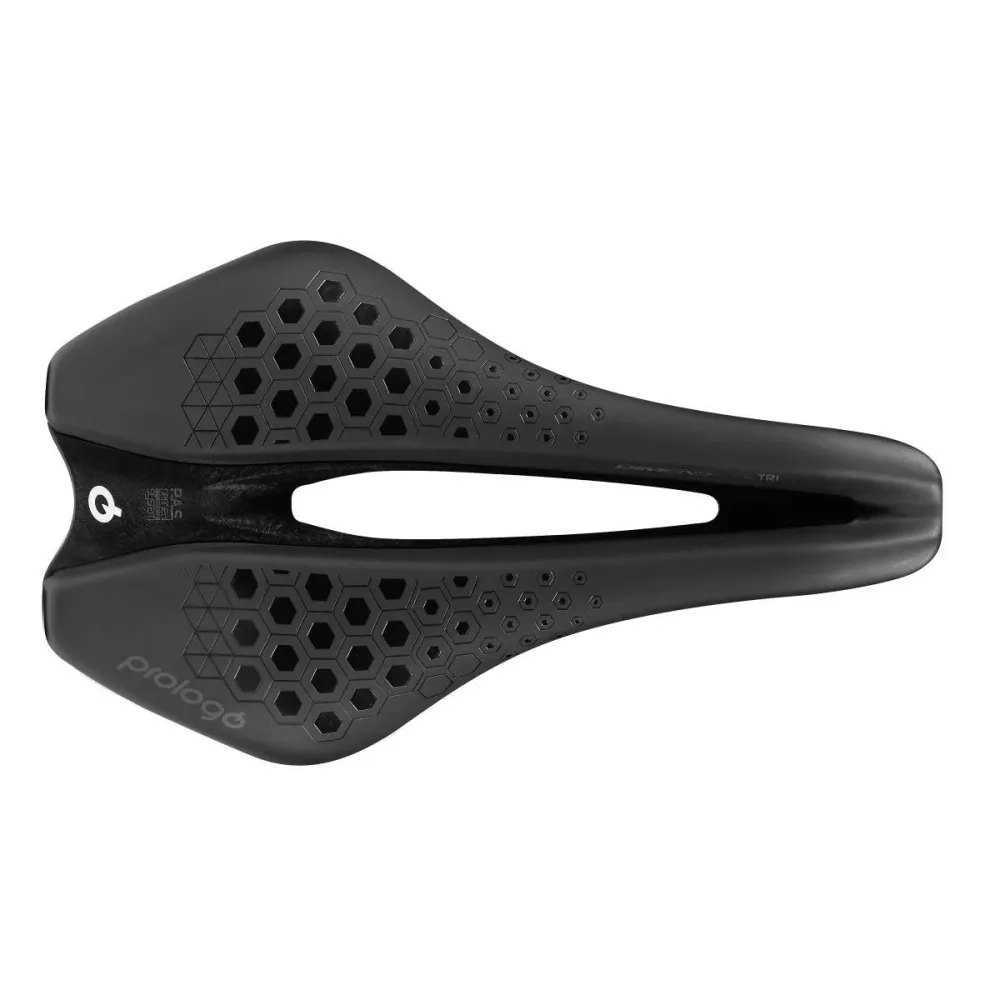 Siodełko PROLOGO DIMENSION TRI Szerokość 143 mm Szyny Nack Carbon Black