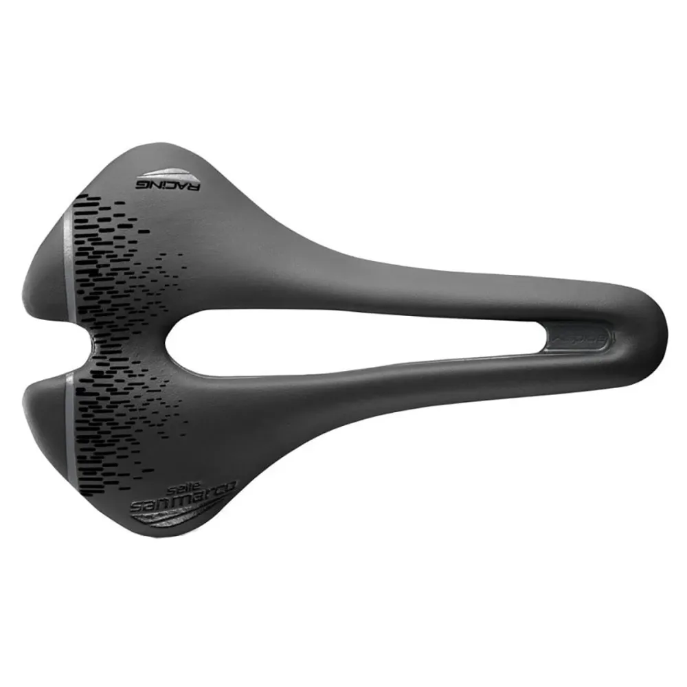 Siodełko SAN MARCO ASPIDE SHORT OPEN-FIT RACING S3 Szerokość 139 mm Stalowe szyny Xsilite Black