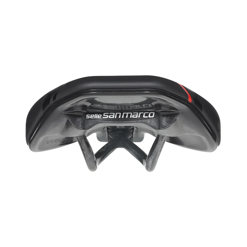 Siodełko SAN MARCO GROUND SHORT OPEN-FIT CARBON FX 140 mm czarne