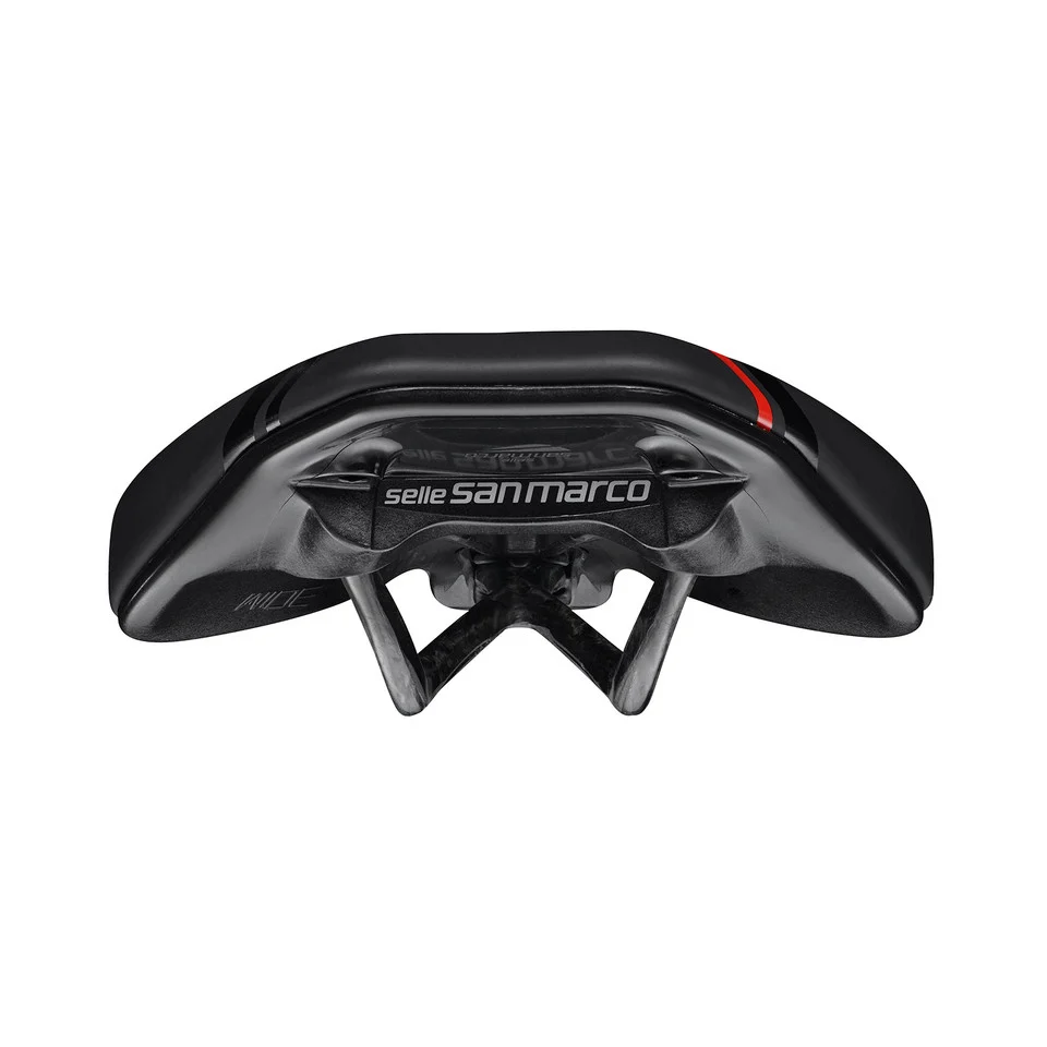 Siodełko SAN MARCO GROUND SHORT OPEN-FIT CARBON FX 155 mm czarne