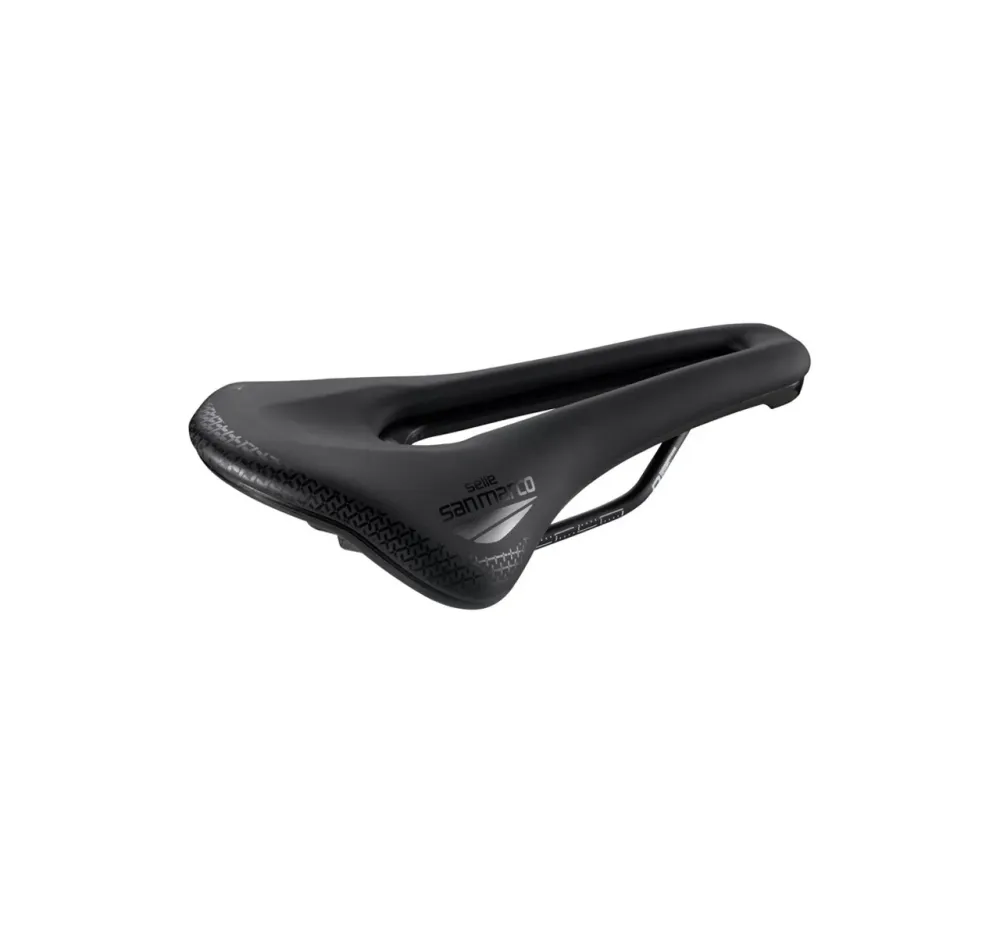 Siodełko SAN MARCO SHORTFIT 2.0 COMFORT OPEN-FIT DYNAMIC L3 Szerokość 155 mm Aluminiowe szyny Czarne