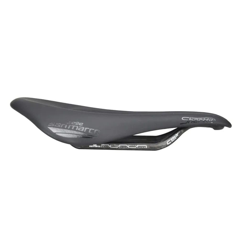Siodełko SAN MARCO SHORTFIT OPEN FIT SUPERLEGGERA WIDE z karbonowymi szynami