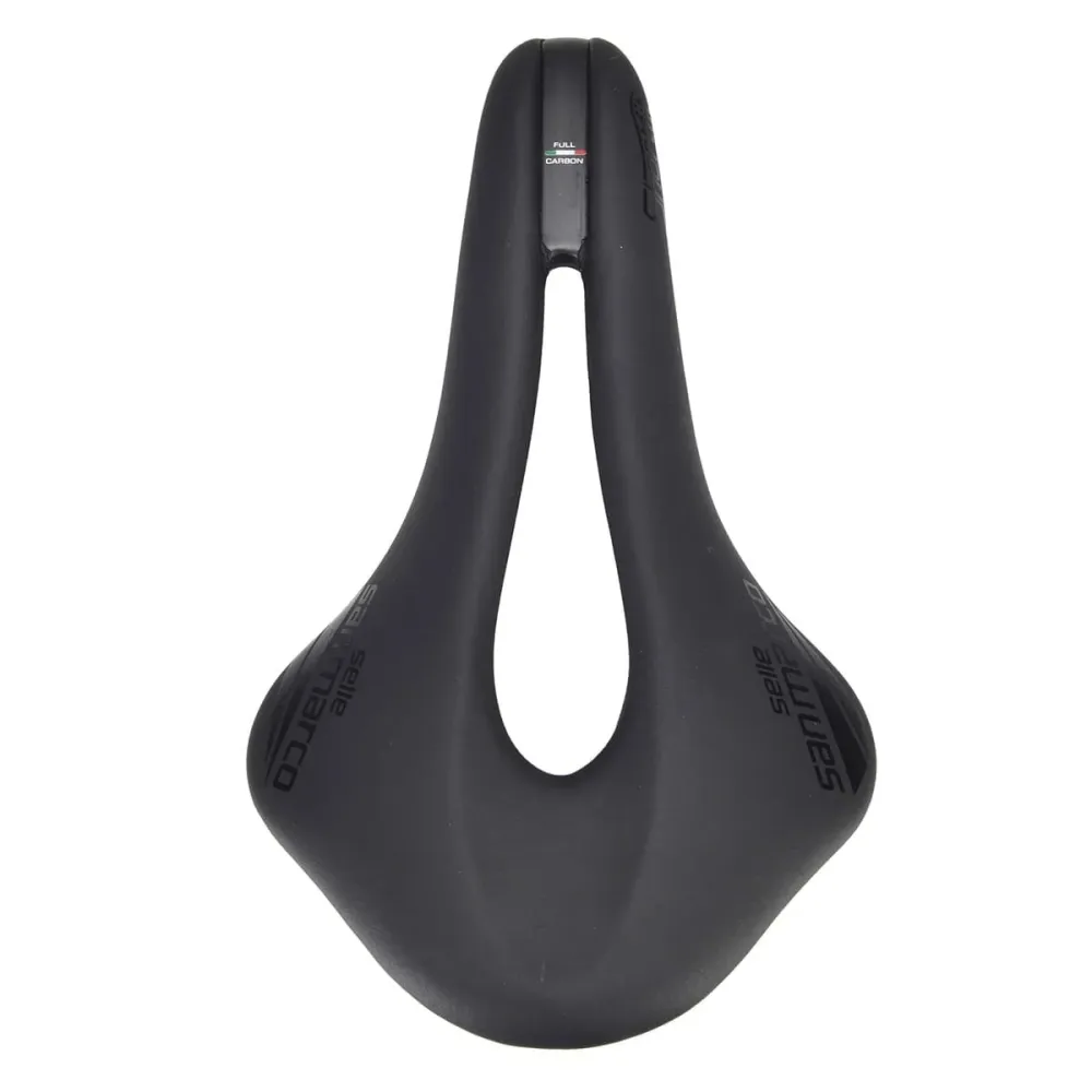 Siodełko SAN MARCO SHORTFIT OPEN FIT SUPERLEGGERA WIDE z karbonowymi szynami