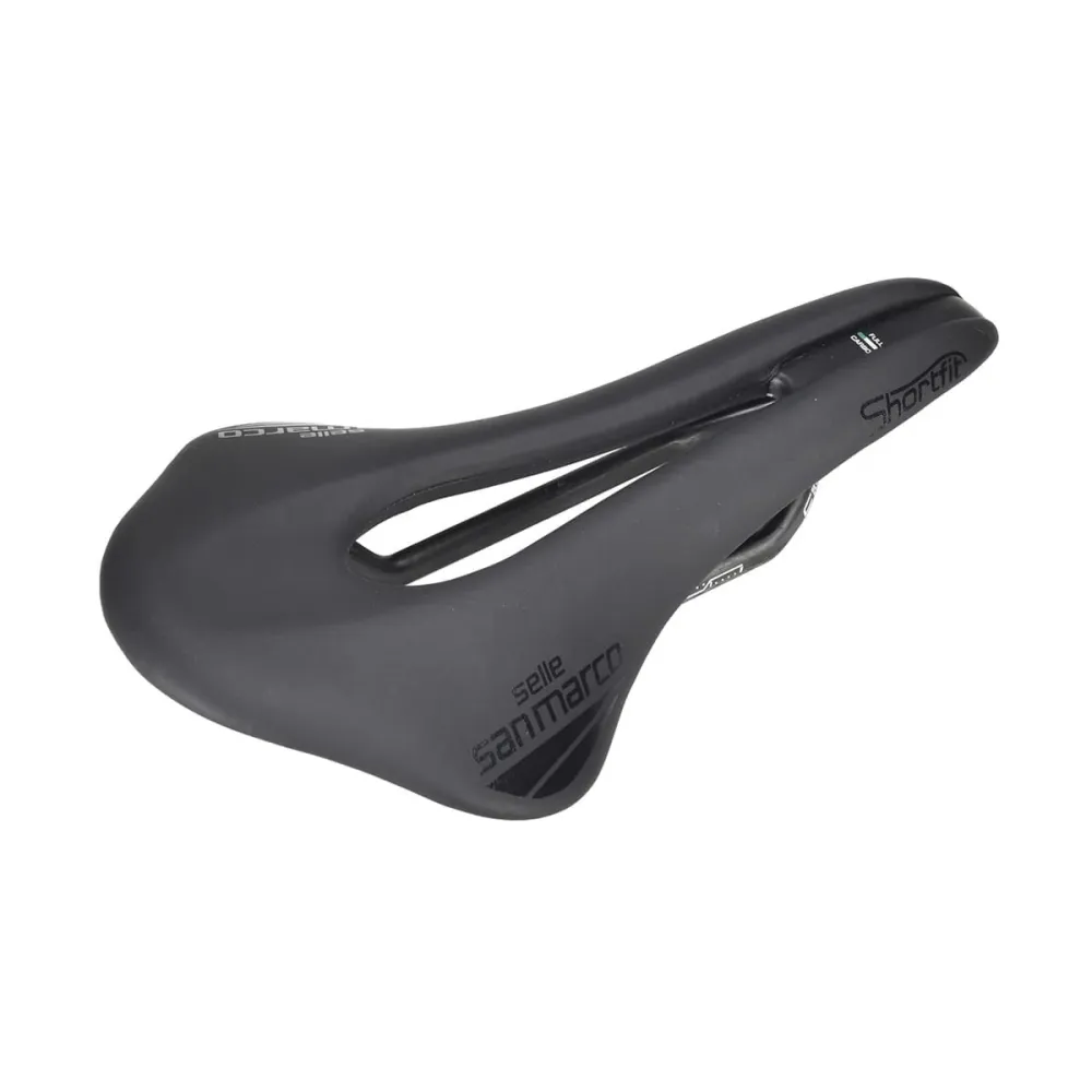 Siodełko SAN MARCO SHORTFIT OPEN FIT SUPERLEGGERA WIDE z karbonowymi szynami