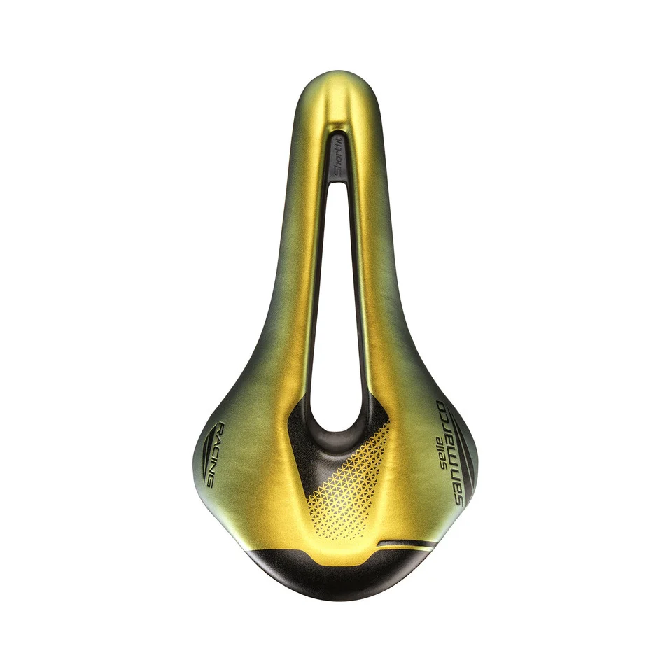 Siodełko SAN MARCO SHORTFIT 2.0 OPEN-FIT RACING L3 Szerokość 155 mm Stalowe szyny Xsilite Gold