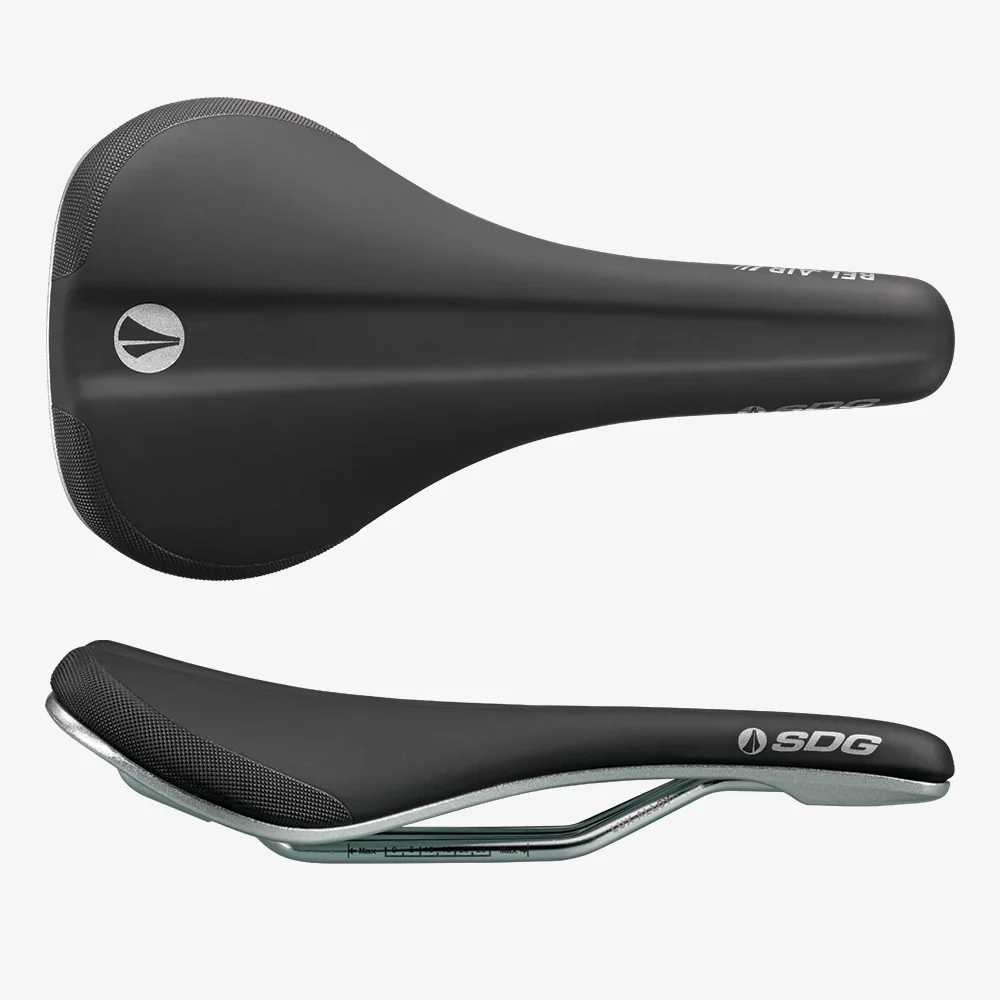 Siodełko SDG BEL-AIR V3 Galactic Rails Lux-Alloy czarny/srebrny