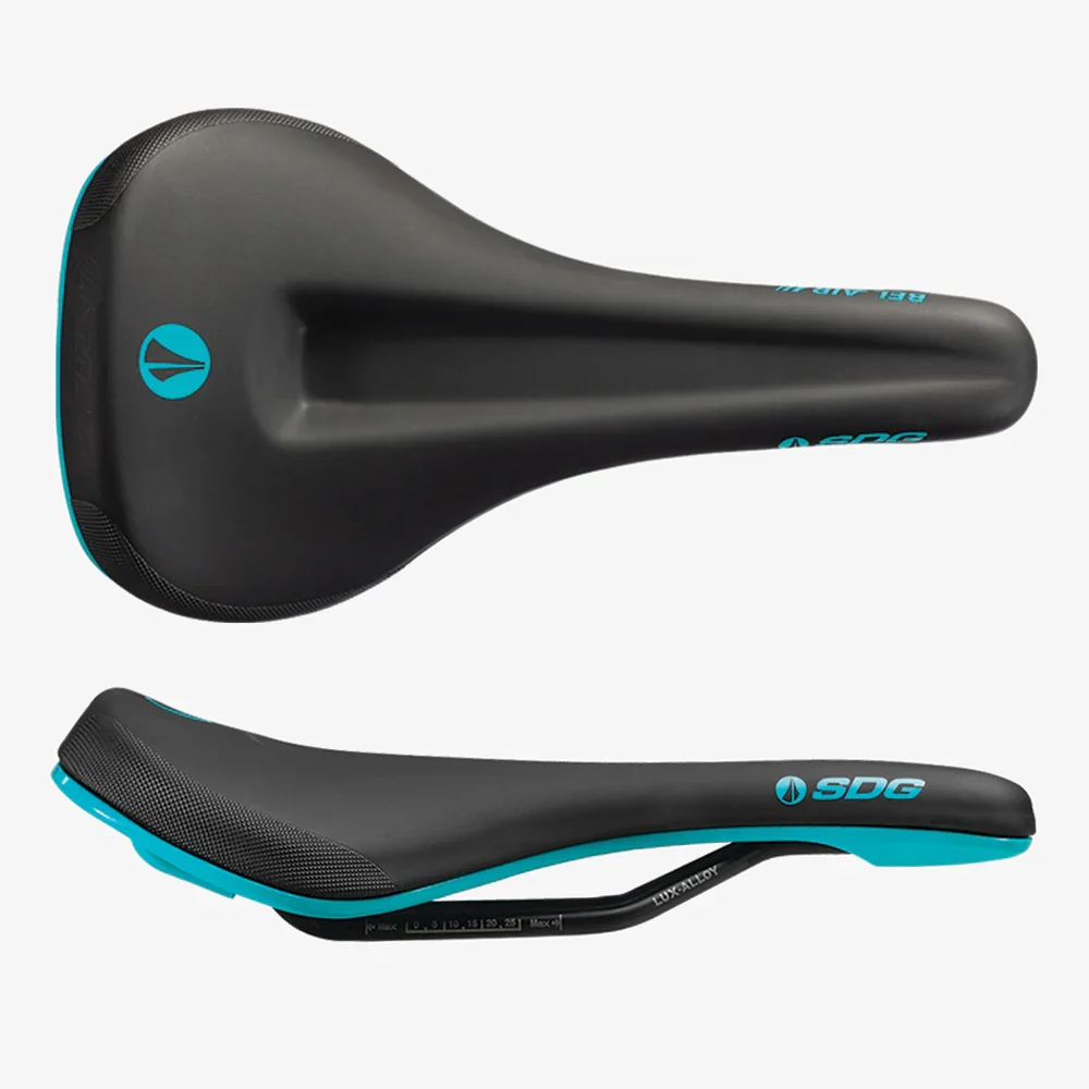 Siodełko SDG BEL-AIR V3 MAX Lux-Alloy Rails Black/Turquoise