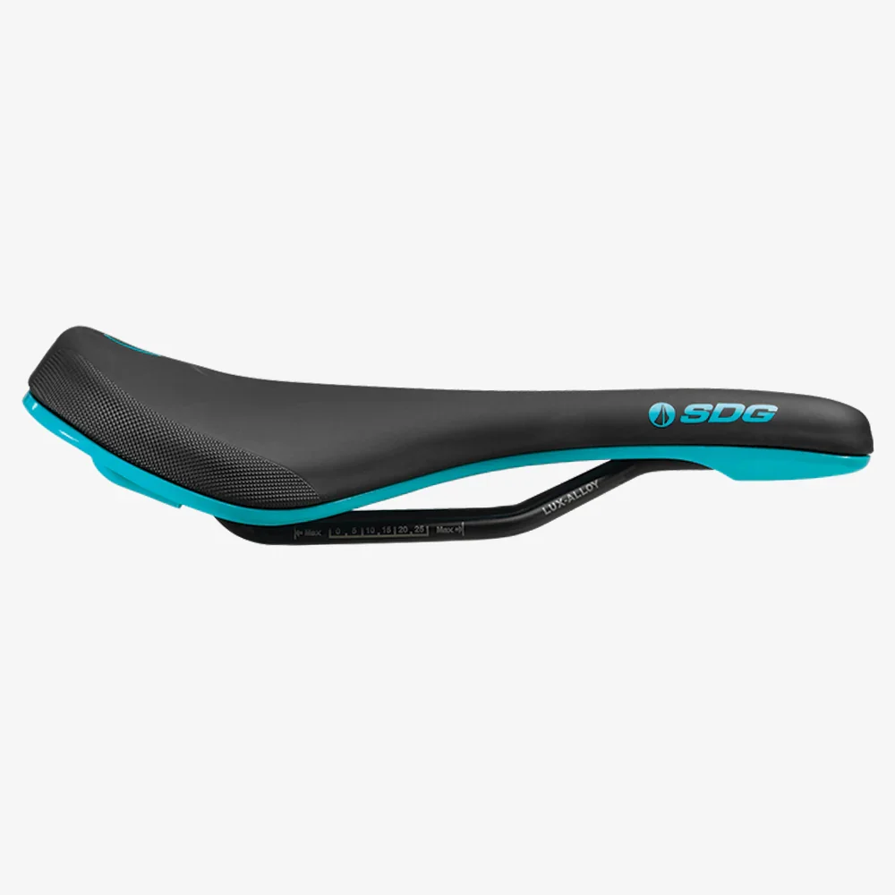Siodełko SDG BEL-AIR V3 MAX Lux-Alloy Rails Black/Turquoise