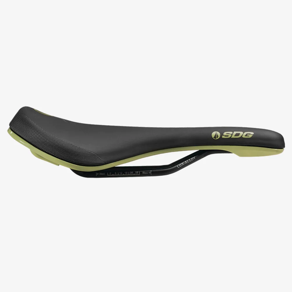 Siodełko SDG BEL-AIR V3 MAX Lux-Alloy Rails Black/Green