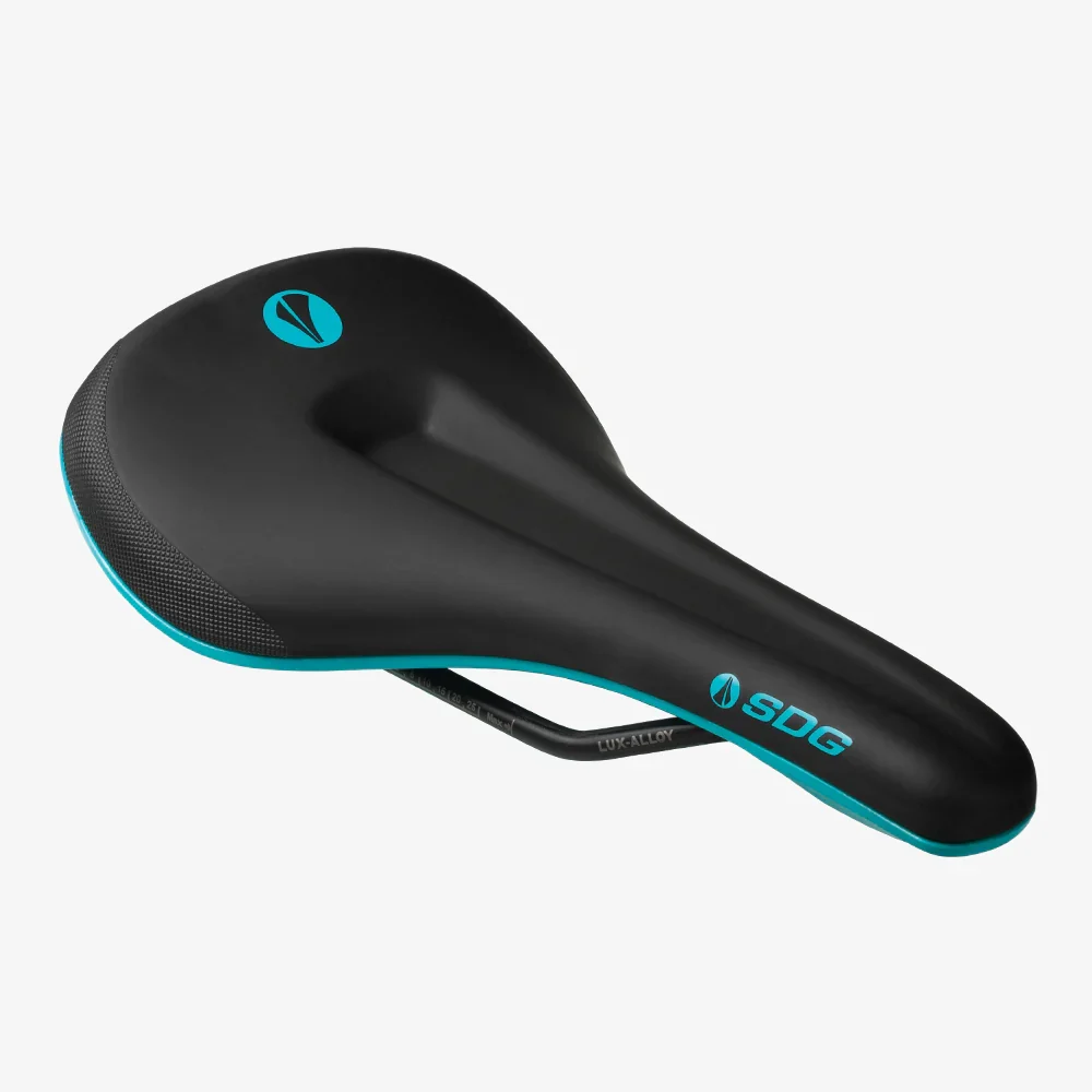 Siodełko SDG BEL-AIR V3 MAX Lux-Alloy Rails Black/Turquoise