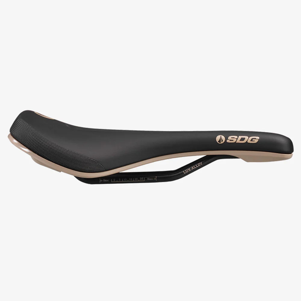 Siodełko SDG BEL-AIR V3 MAX Rails Lux-Alloy Black/Beige