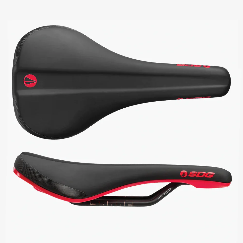 Siodełko SDG BEL-AIR V3 Rails Lux Alloy czarne/czerwone