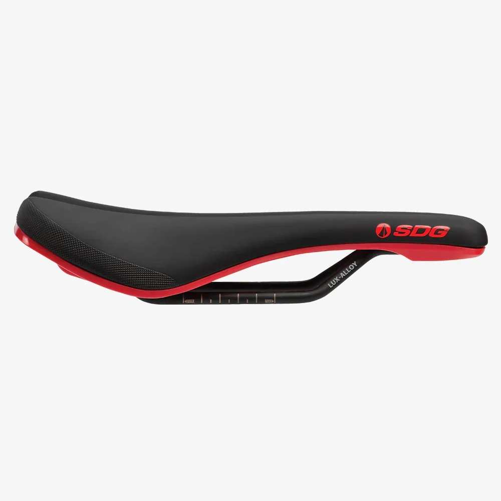 Siodełko SDG BEL-AIR V3 Rails Lux Alloy czarne/czerwone