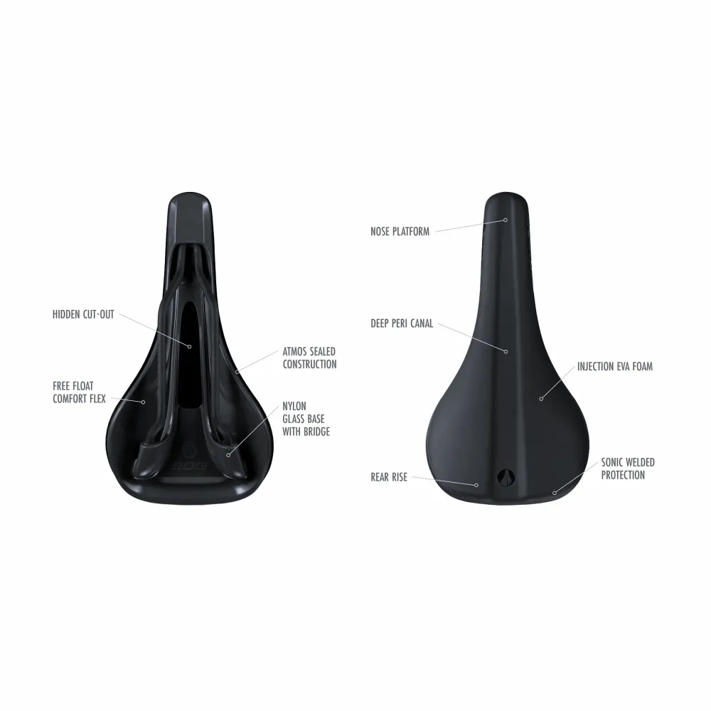 Siodełko SDG BEL-AIR V3 Rails Lux Alloy czarne/czerwone