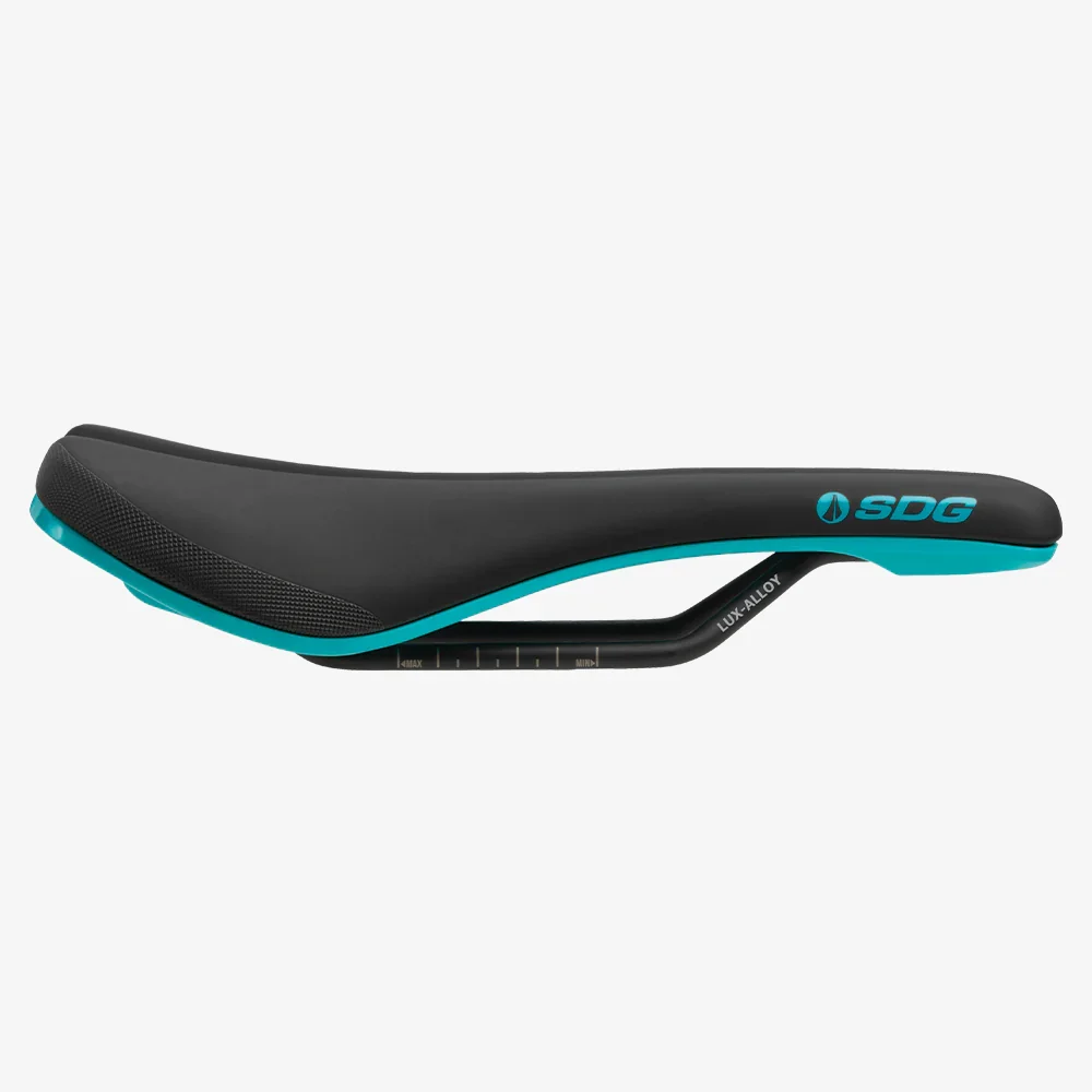 Siodełko SDG BEL-AIR V3 Rails Lux Alloy Black/Turquoise