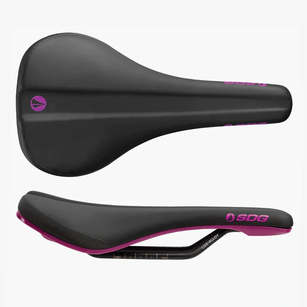 Siodełko SDG BEL-AIR V3 Rails Lux Alloy Black/Purple