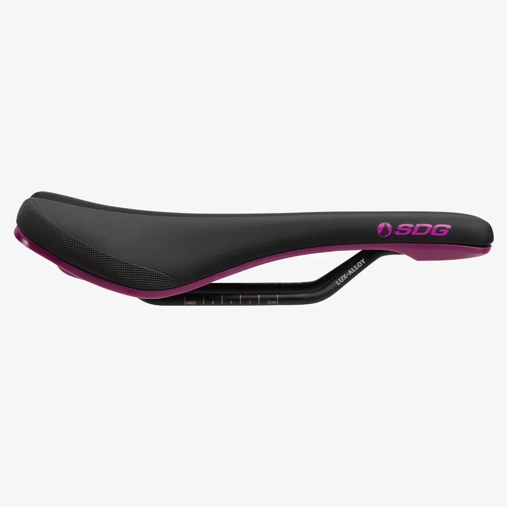 Siodełko SDG BEL-AIR V3 Rails Lux Alloy Black/Purple