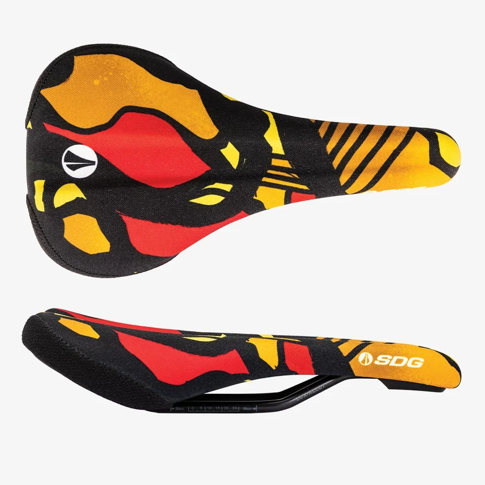 Siodełko SDG BEL-AIR V3 TERRA FIRMA Rails Lux Alloy Camo Orange