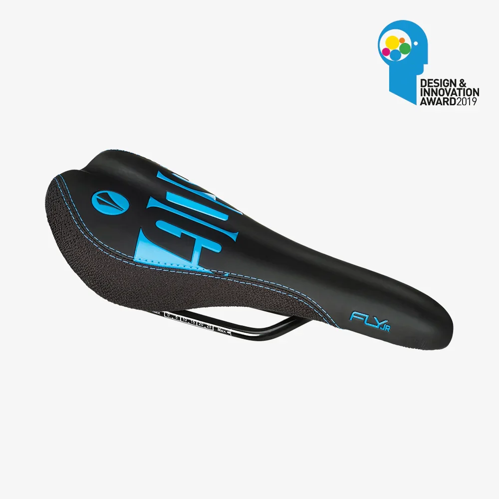 Siodełko SDG FLY Junior czarne/niebieskie