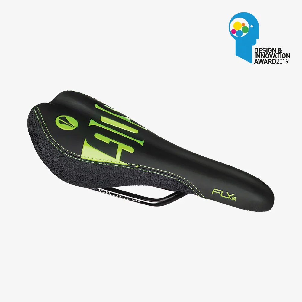 Siodełko SDG FLY Junior czarne/zielone