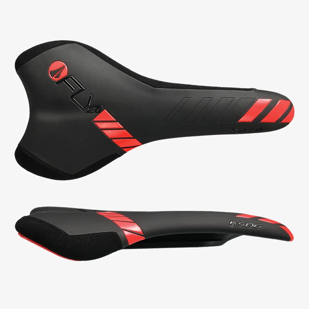 Siodełko SDG I-FLY 2.0 I-Beam czarne/czerwone