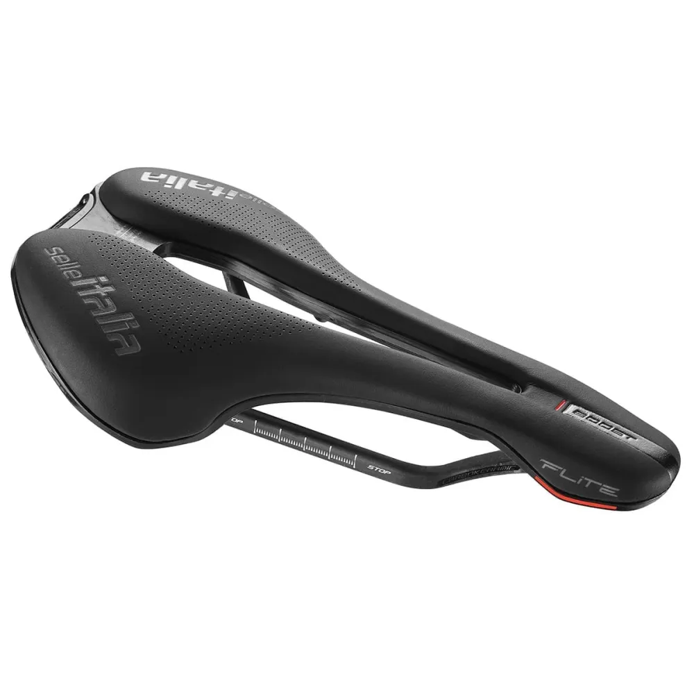Siodełko SELLE ITALIA FLITE BOOST SUPERFLOW S Szyny Carbon Black