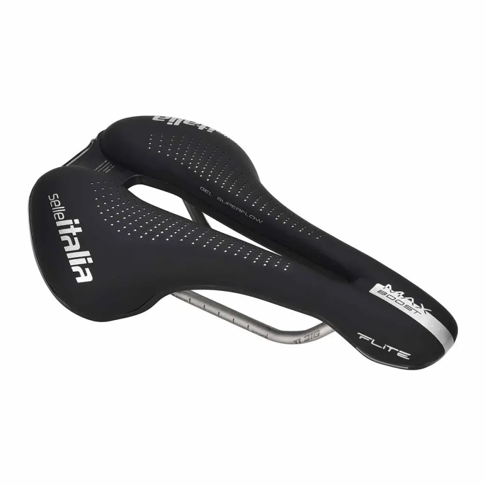Siodełko SELLE ITALIA MAX FLITE BOOST GEL TI316 SUPERFLOW Rails TI316