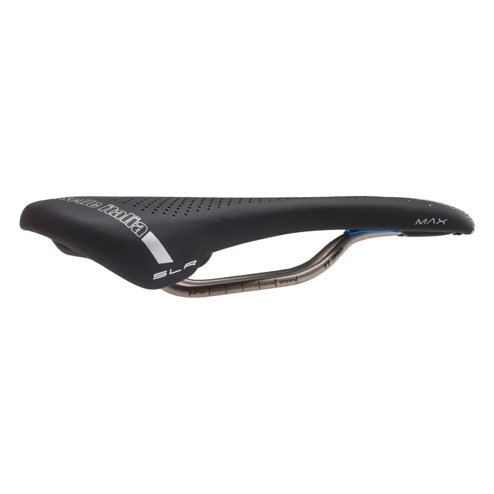 Siodełko SELLE ITALIA MAX SLR GEL SUPERFLOW L Rails TI316 Black
