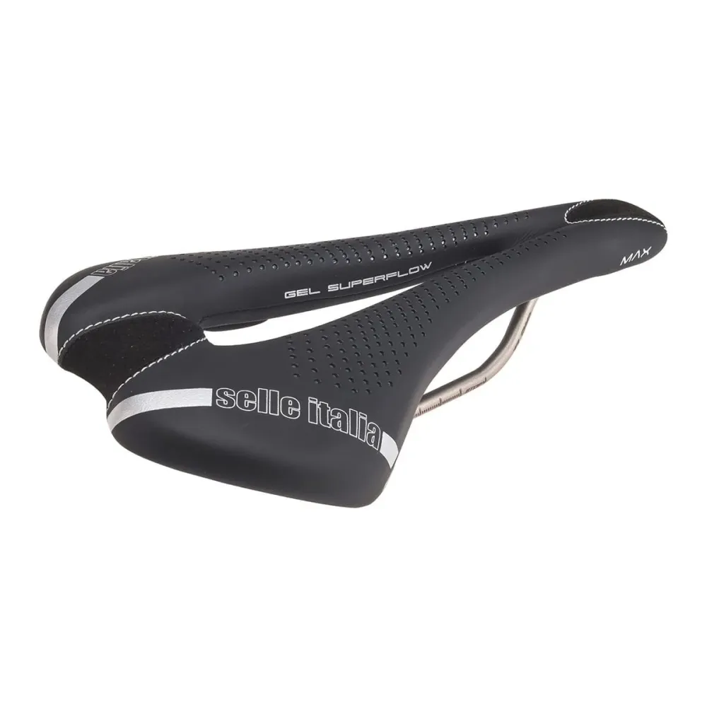 Siodełko SELLE ITALIA MAX SLR GEL SUPERFLOW L Rails TI316 Black