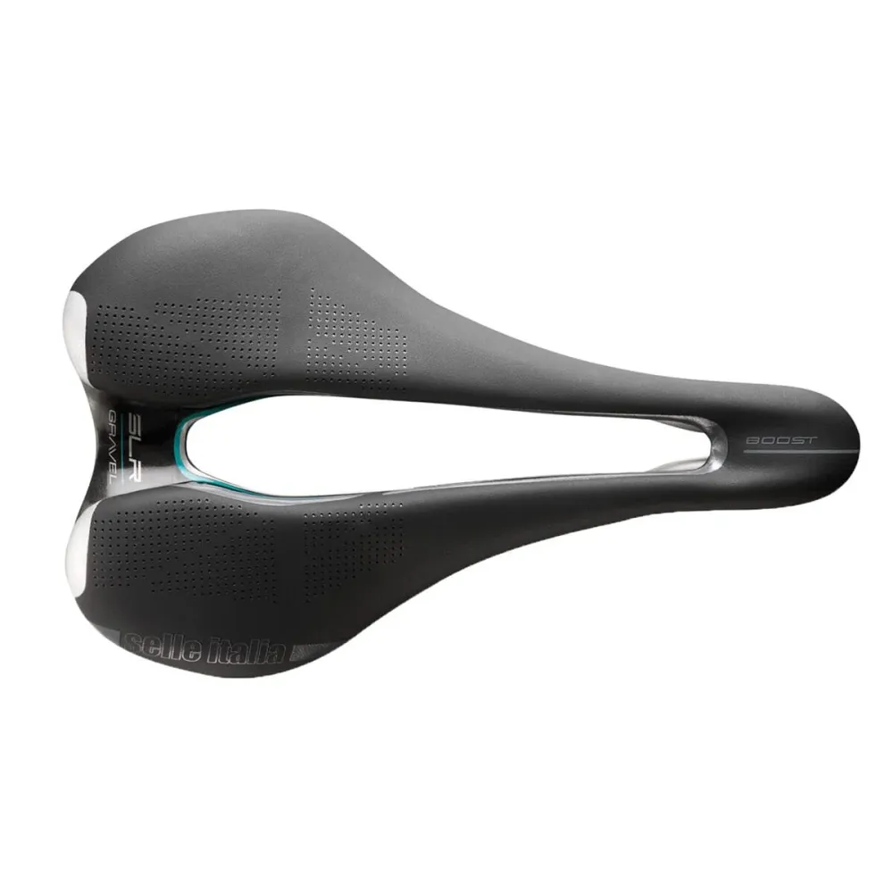 Siodełko SELLE ITALIA SLR BOOST GRAVEL SUPERFLOW L Szyny Ti316 Czarny