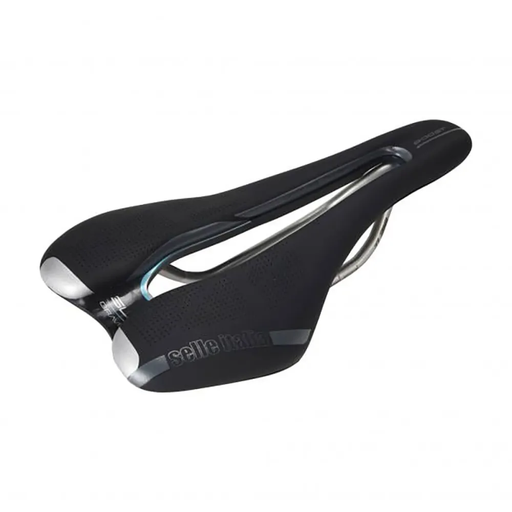 Siodełko SELLE ITALIA SLR BOOST GRAVEL SUPERFLOW L Szyny Ti316 Czarny