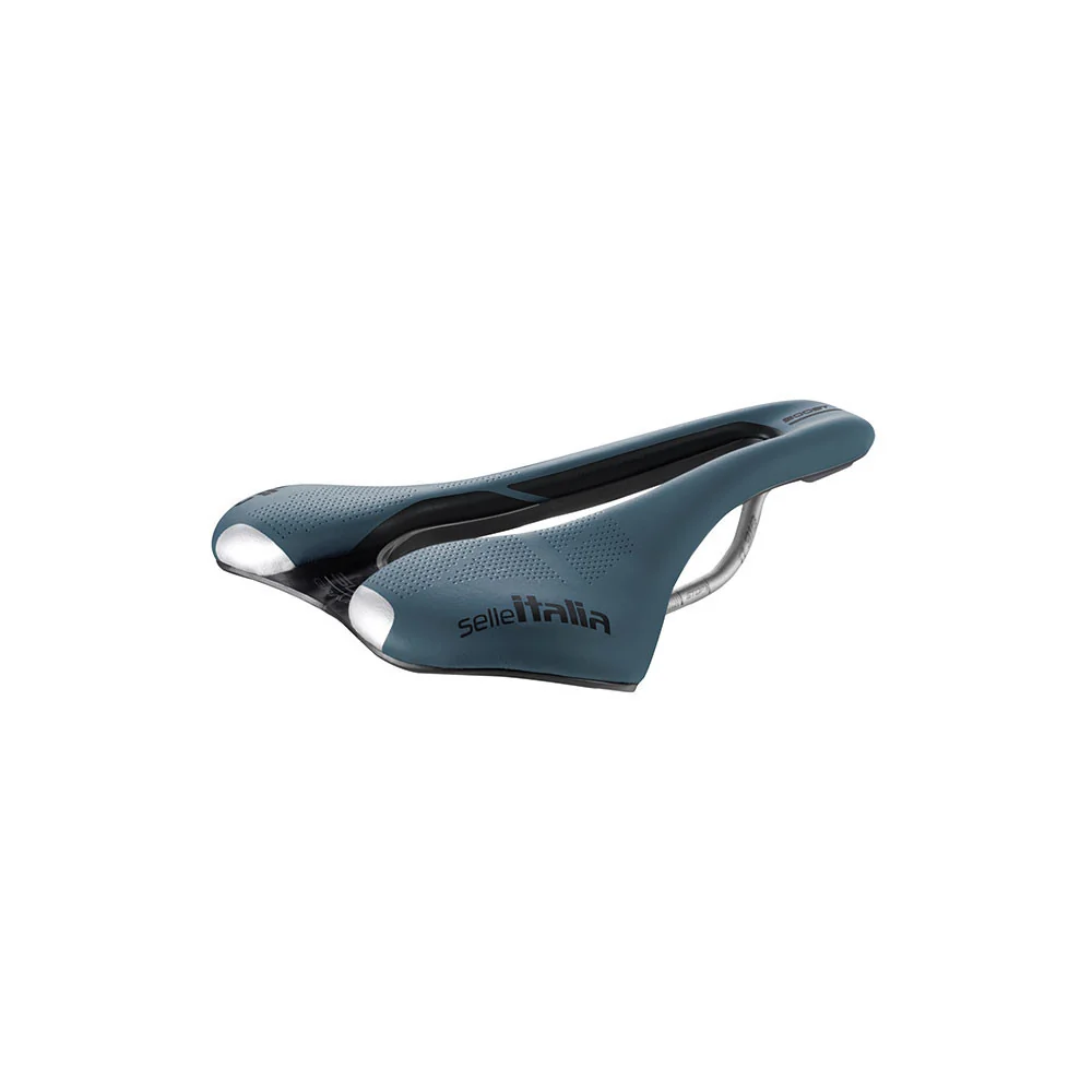 Siodełko SELLE ITALIA SLR BOOST GRAVEL SUPERFLOW L Rails TI316 Blue