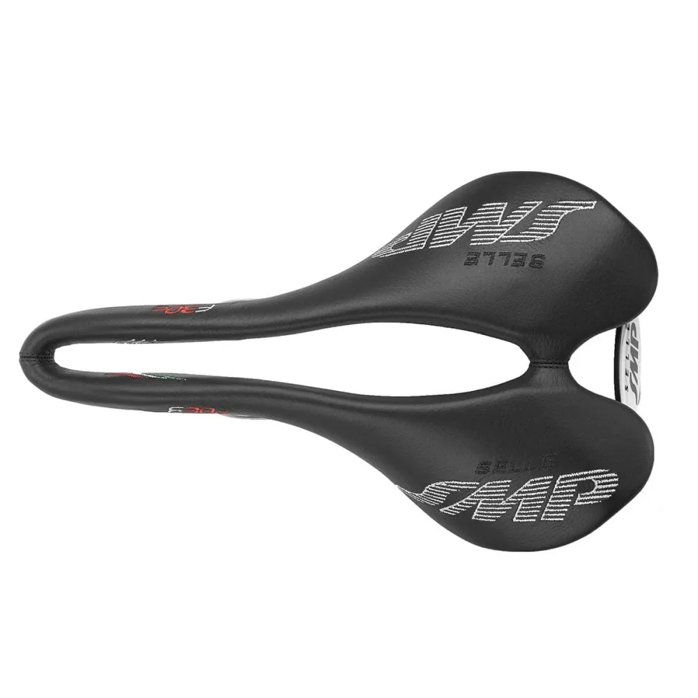 Siodełko SMP F30C o szerokości 150 mm z czarnymi szynami ze stali nierdzewnej