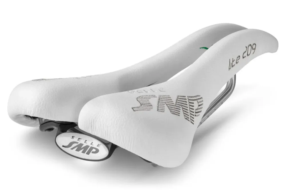 Siodełko SMP LITE 209 Szerokość 139 mm Szyny ze stali nierdzewnej Biały