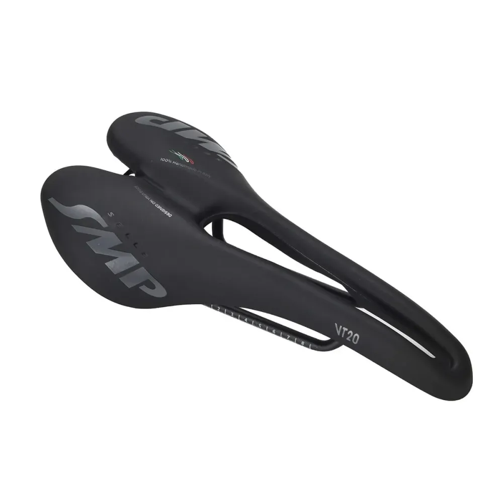 Siodełko SMP VT20 szerokość 142 mm stalowe szyny czarne