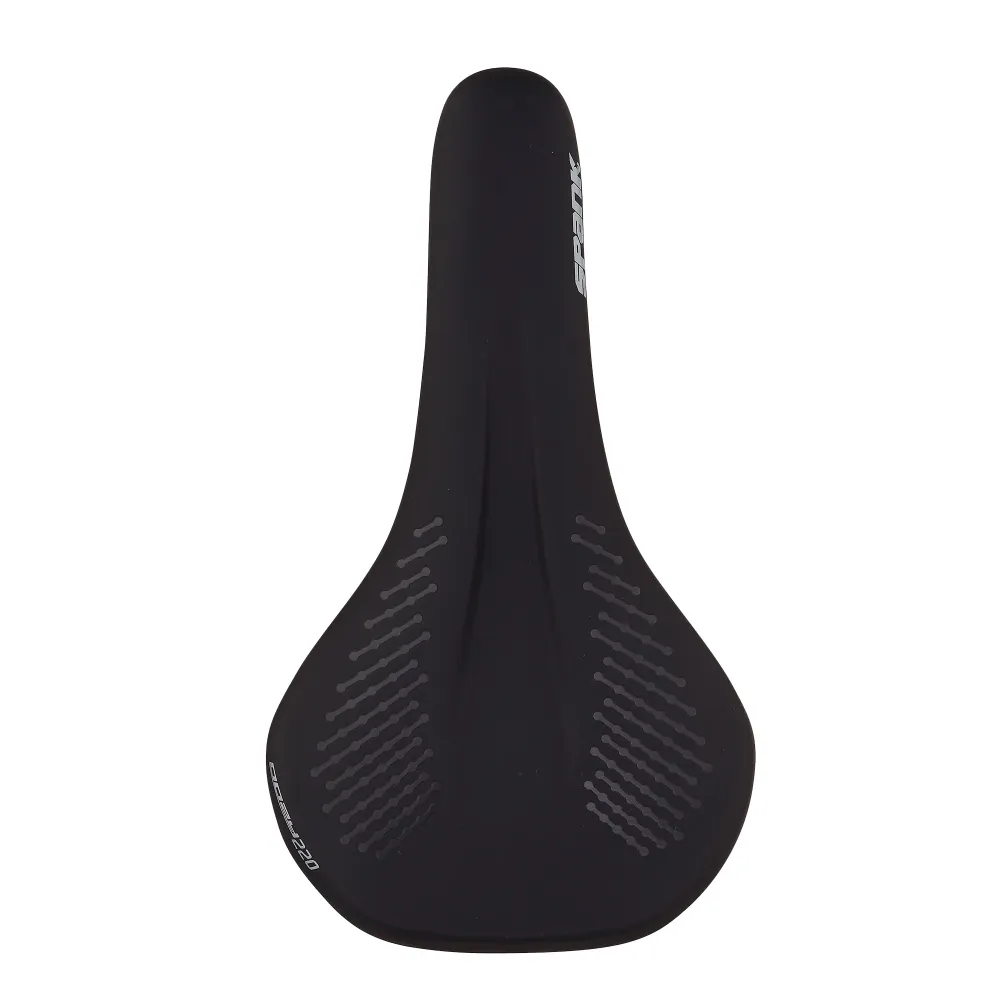 Siodełko SPANK OOZY 220 144 mm z szynami CrN/Ti czarne
