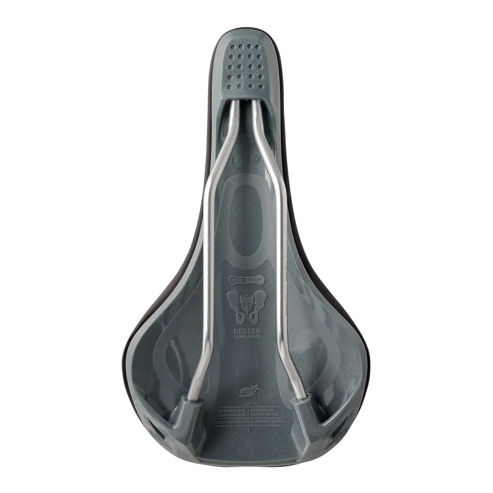 Siodełko SPANK OOZY 220 144mm CrN/Ti Rails Grey