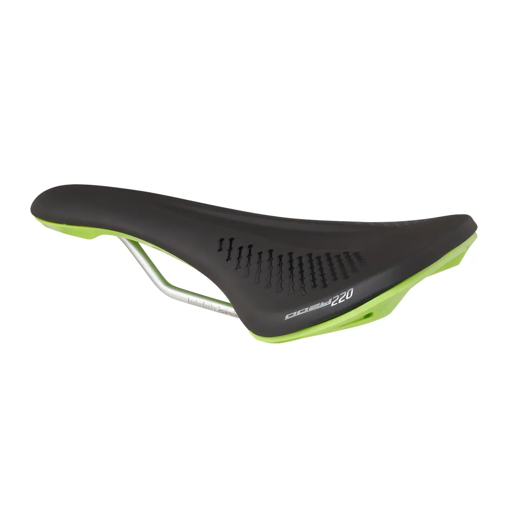 Siodełko SPANK OOZY 220 144mm CrN/Ti Rails Green
