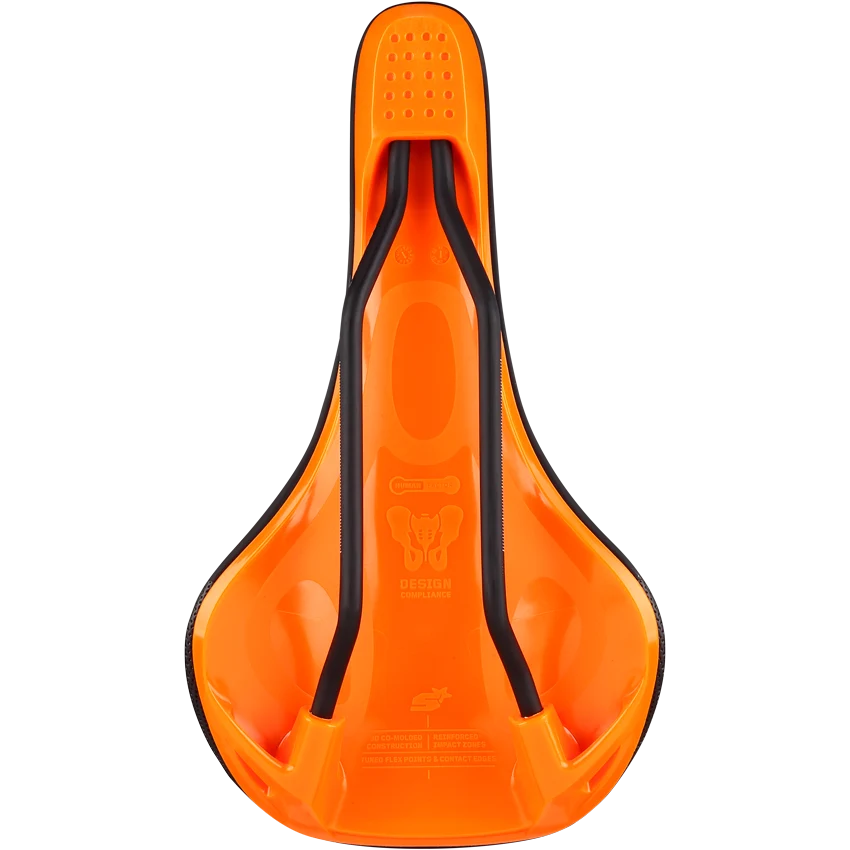 Siodełko SPANK OOZY 280 144mm CrMo Rails Orange