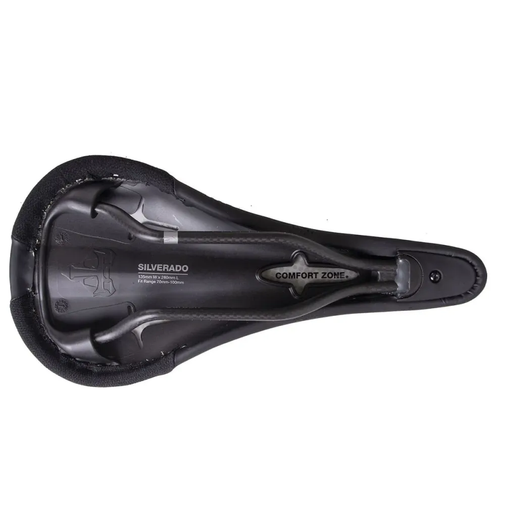 Siodełko WTB VOLT 135 mm z karbonowymi szynami, czarne