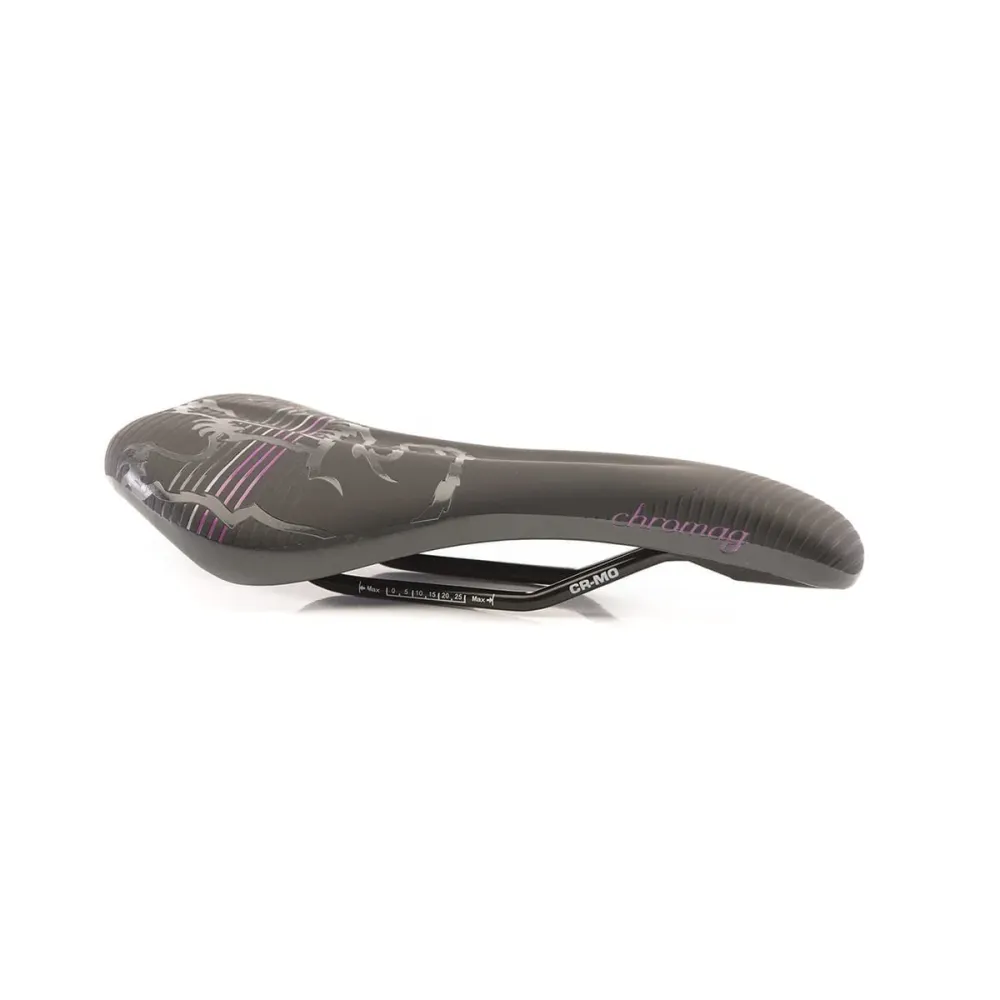 Siodło CHROMAG JUNIPER Women Leather Rails CrMo Black